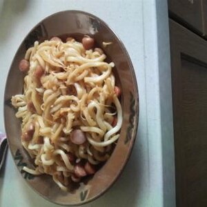 バターしょう油風味の焼きうどん